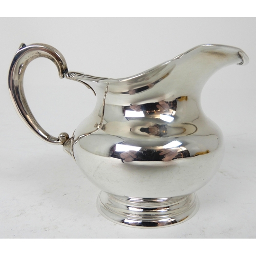 284 - A RUSSIAN SILVER CREAM JUG