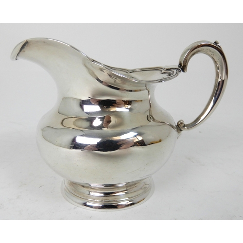 284 - A RUSSIAN SILVER CREAM JUG