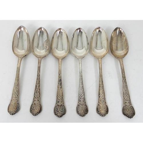 288 - A SET OF SIX SILVER TABLESPOONS