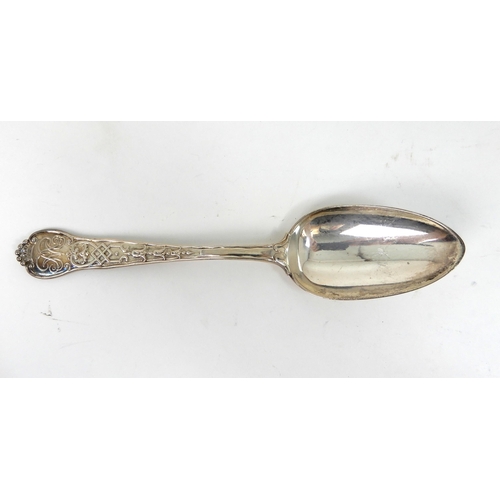 288 - A SET OF SIX SILVER TABLESPOONS