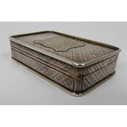 289 - A SILVER SNUFF BOX