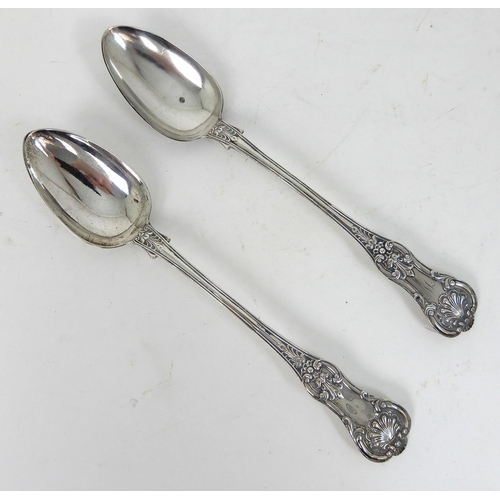 292 - A PAIR OF SILVER BASTING SPOONS