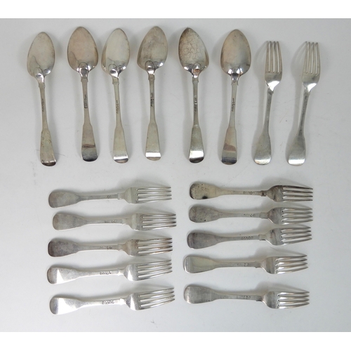 295 - A COLLECTION OF SILVER CUTLERY