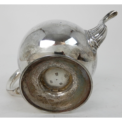 302 - A GEORGE II SILVER TEAPOT