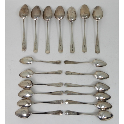 306 - FIVE SILVER TABLESPOONS