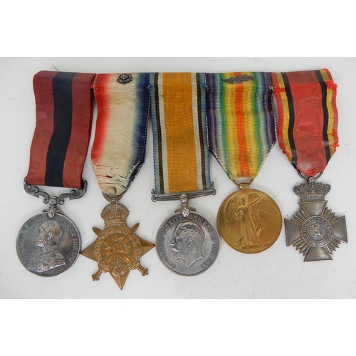 321 - A GEORGE V DISTINGUISHED CONDUCT MEDAL GROUP OF FIVE