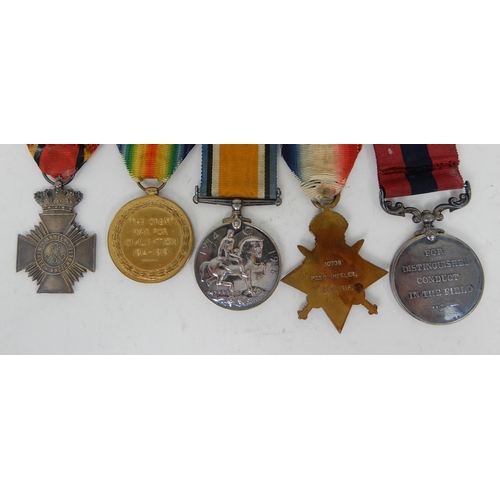 321 - A GEORGE V DISTINGUISHED CONDUCT MEDAL GROUP OF FIVE