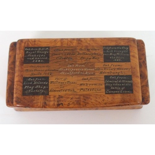 361 - A SYCAMORE SPECIMEN WOOD SNUFF BOX