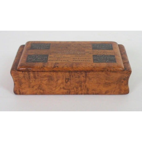 361 - A SYCAMORE SPECIMEN WOOD SNUFF BOX