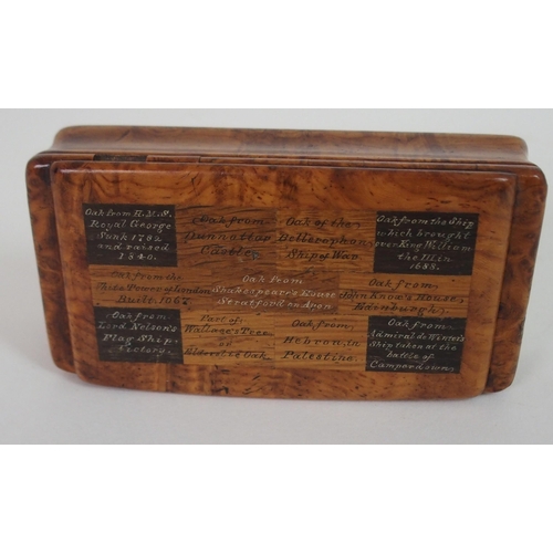 361 - A SYCAMORE SPECIMEN WOOD SNUFF BOX