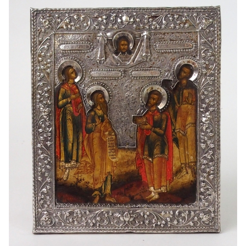 366 - AN EARLY RUSSIAN ICON  1763