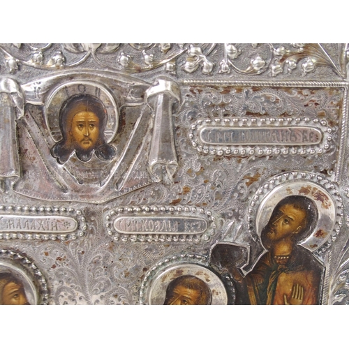 366 - AN EARLY RUSSIAN ICON  1763