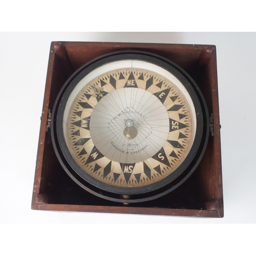 382 - A LARGE D. MCGREGOR & CO COMPASS