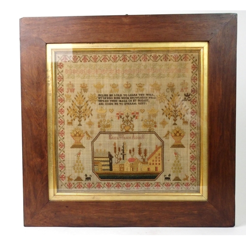 384 - A 19TH CENTURY SAMPLER BY ELIZA WILSON