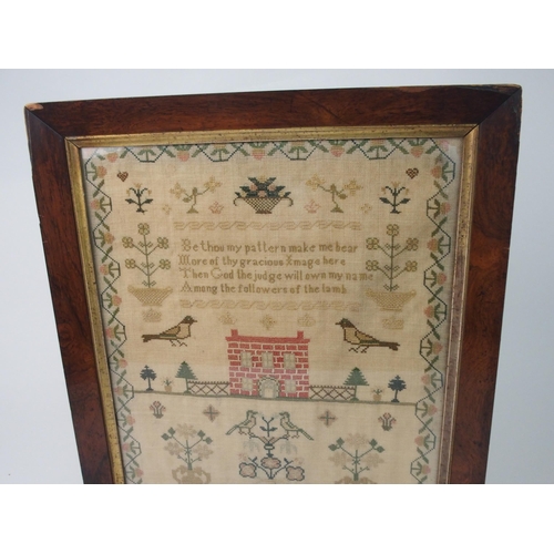 385 - A 19TH CENTURY SAMPLER BY HARRIET ELIZABETH CONEY