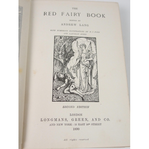 387 - THE RED FAIRY BOOK  THE YELLOW FAIRY BOOK AND THE GREEN FAIRY BOOK