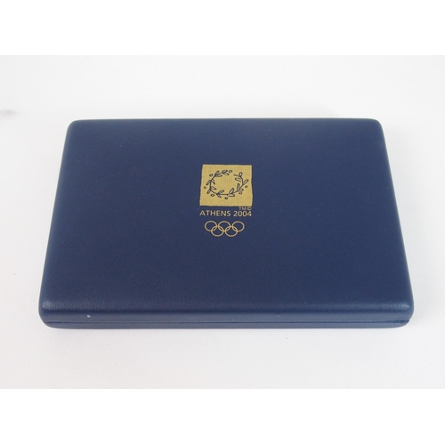 411 - A CASED 2004 ATHENS OLYMPIC - SERIES B COINS