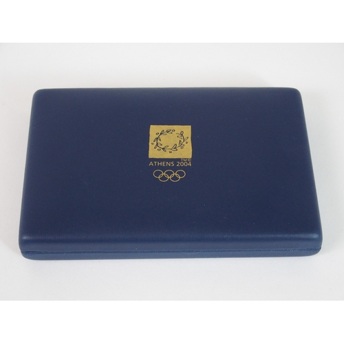 413 - A CASED 2004 ATHENS OLYMPIC - SERIES D COINS