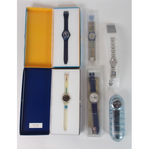 416 - SIX 2004 ATHENS OLYMPIC SWATCH WATCHES