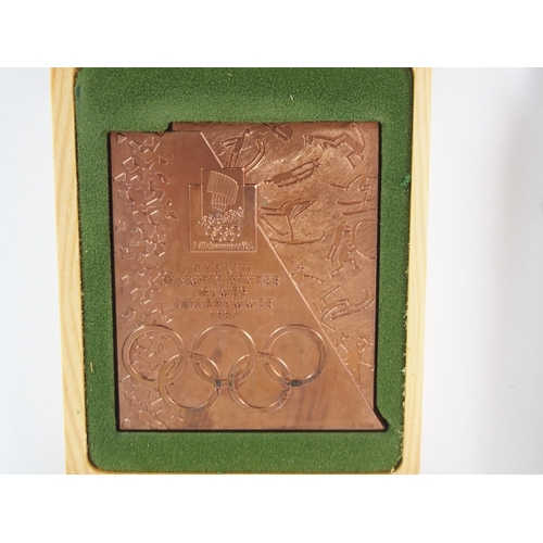 419 - A COLLECTION OF WINTER OLYMPIC MEMORABILIA