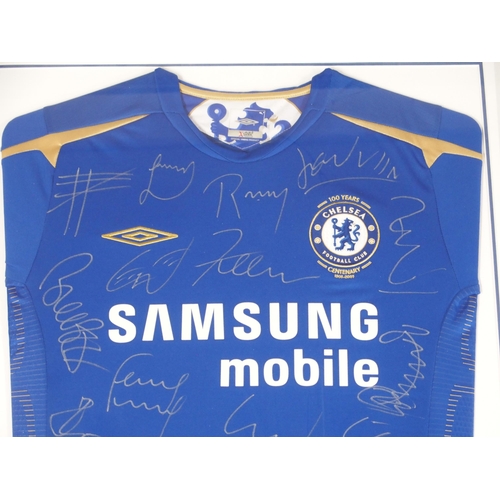 447 - A BLUE CHELSEA REPLICA CENTENARY SHIRT