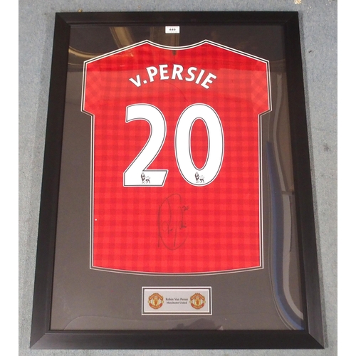 449 - A RED MANCHESTER UNITED REPLICA SHIRT