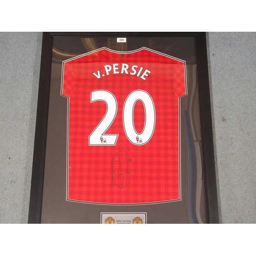 449 - A RED MANCHESTER UNITED REPLICA SHIRT