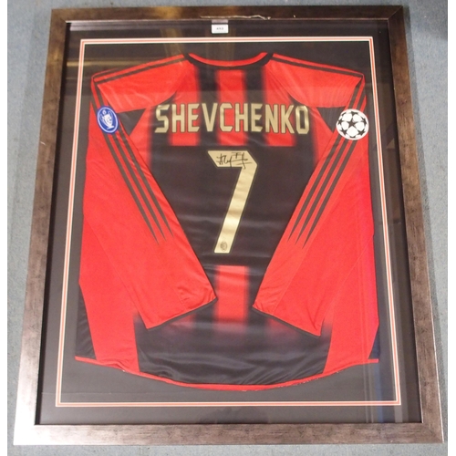 452 - A RED AND BLACK AC MILAN SHIRT