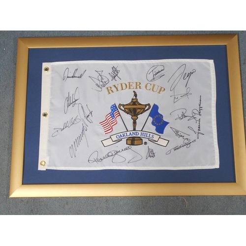 454 - A 1955 BRITISH RYDER CUP PENNANT