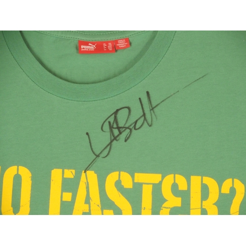 462 - A GREEN PUMA WHO FASTER T-SHIRT