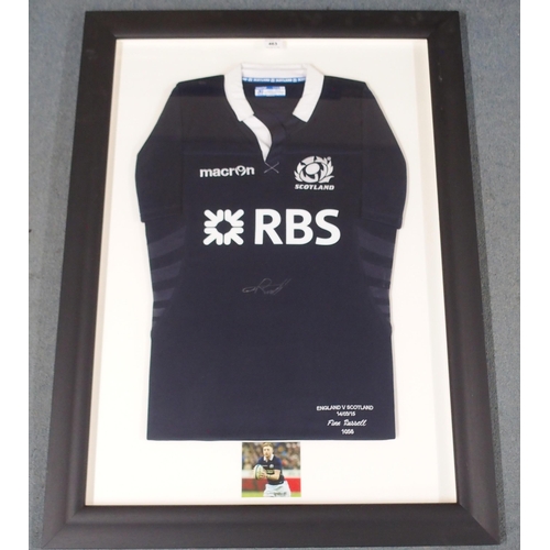 463 - A BLUE SCOTLAND INTERNATIONAL RUGBY SHIRT