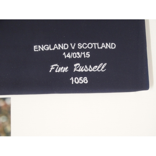 463 - A BLUE SCOTLAND INTERNATIONAL RUGBY SHIRT