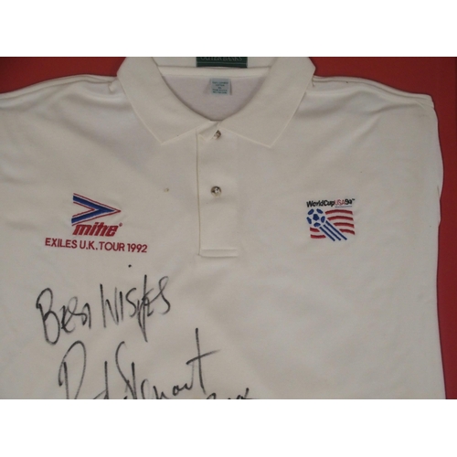 464 - A WHITE WORLD CUP 1994 EXILES U.K. TOUR 1992 POLO SHIRT