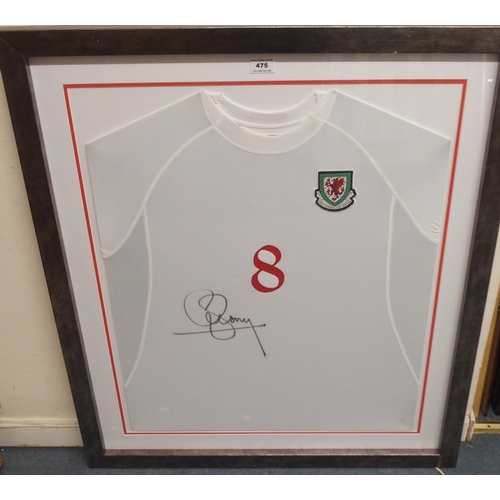 475 - A WHITE REPLICA WALES SHIRT