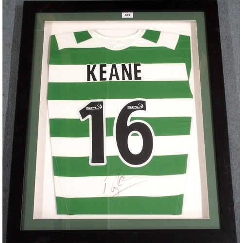 483 - A GREEN AND WHITE REPLICA CELTIC SHIRT