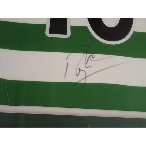 483 - A GREEN AND WHITE REPLICA CELTIC SHIRT