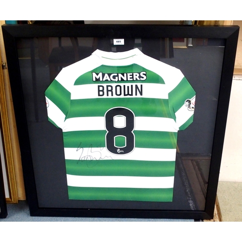 485 - A GREEN AND WHITE  CELTIC SHIRT