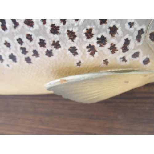 486 - A MODERN RESIN BROWN TROUT