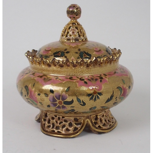 511 - A ZOLNAY PECS LIDDED POT