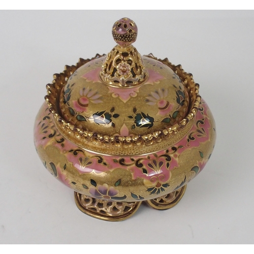 511 - A ZOLNAY PECS LIDDED POT