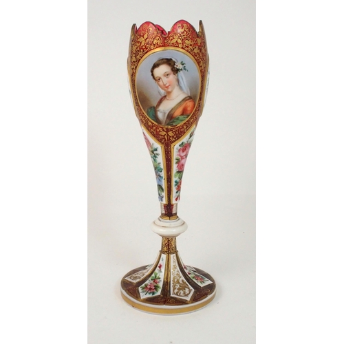 512 - A BOHEMIAN CAMEO GLASS VASE