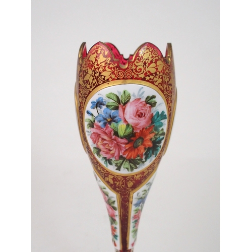 512 - A BOHEMIAN CAMEO GLASS VASE