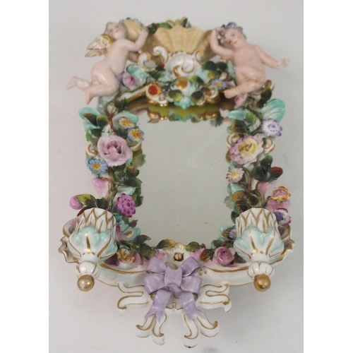 514 - A MEISSEN STYLE WALL SCONCE