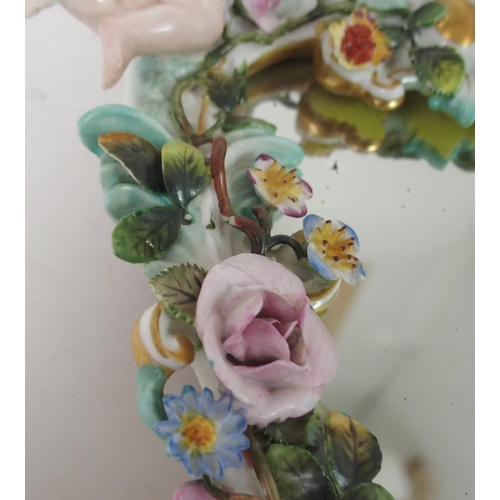 514 - A MEISSEN STYLE WALL SCONCE