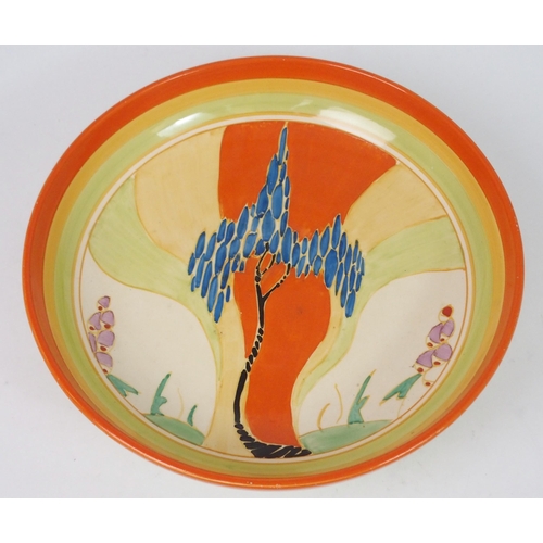 521 - A CLARICE CLIFF BIZARRE WINDBELLS PATTERN BOWL