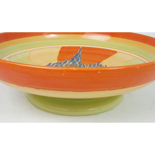 521 - A CLARICE CLIFF BIZARRE WINDBELLS PATTERN BOWL