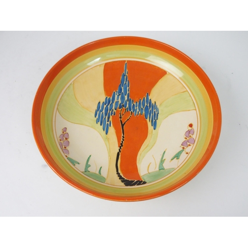 521 - A CLARICE CLIFF BIZARRE WINDBELLS PATTERN BOWL