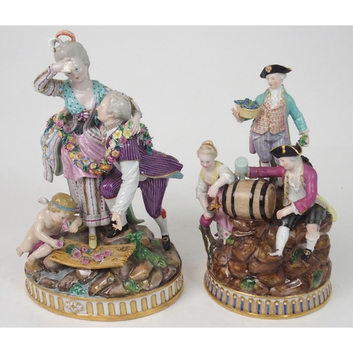 525 - A MEISSEN GROUP OF A COUPLE