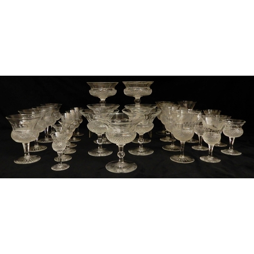 542 - A COLLECTION OF EDINBURGH THISTLE CUT AND ETCHED GLASSWARE