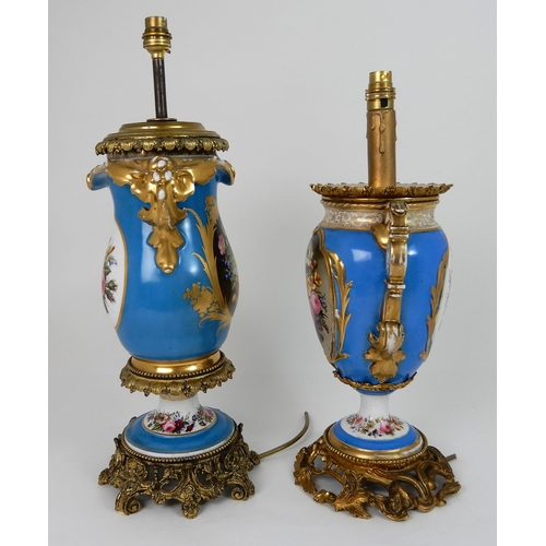 550 - A SEVRES STYLE TABLE LAMP